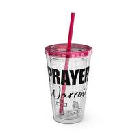 Prayer Warrior Water Tumbler - Christian Gifts for Women Men - Faith Based Gifts