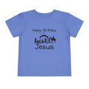 Happy Birthday Jesus Christian Christmas Shirt for Toddlers Short Sleeve Tee Christian Toddler Christmas Shirt