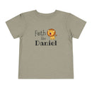 Faith Like Daniel Toddler Tee - Cute Lion Christian Shirt for Kids