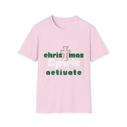 Christmas Spirit Activate Christmas shirt for women men holiday shirt