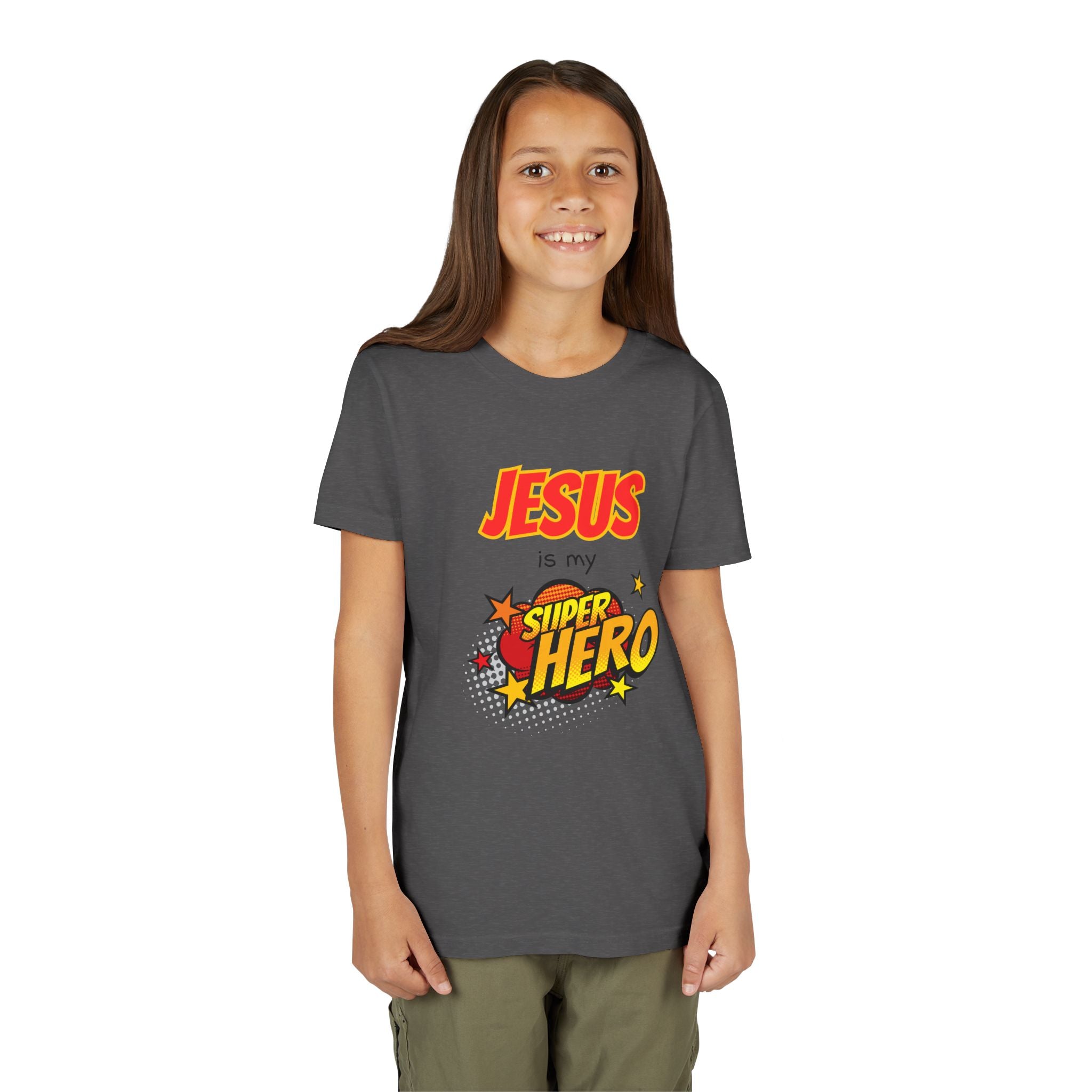 Kids 'Jesus Is My Superhero' T-Shirt — Christian Youth Tee