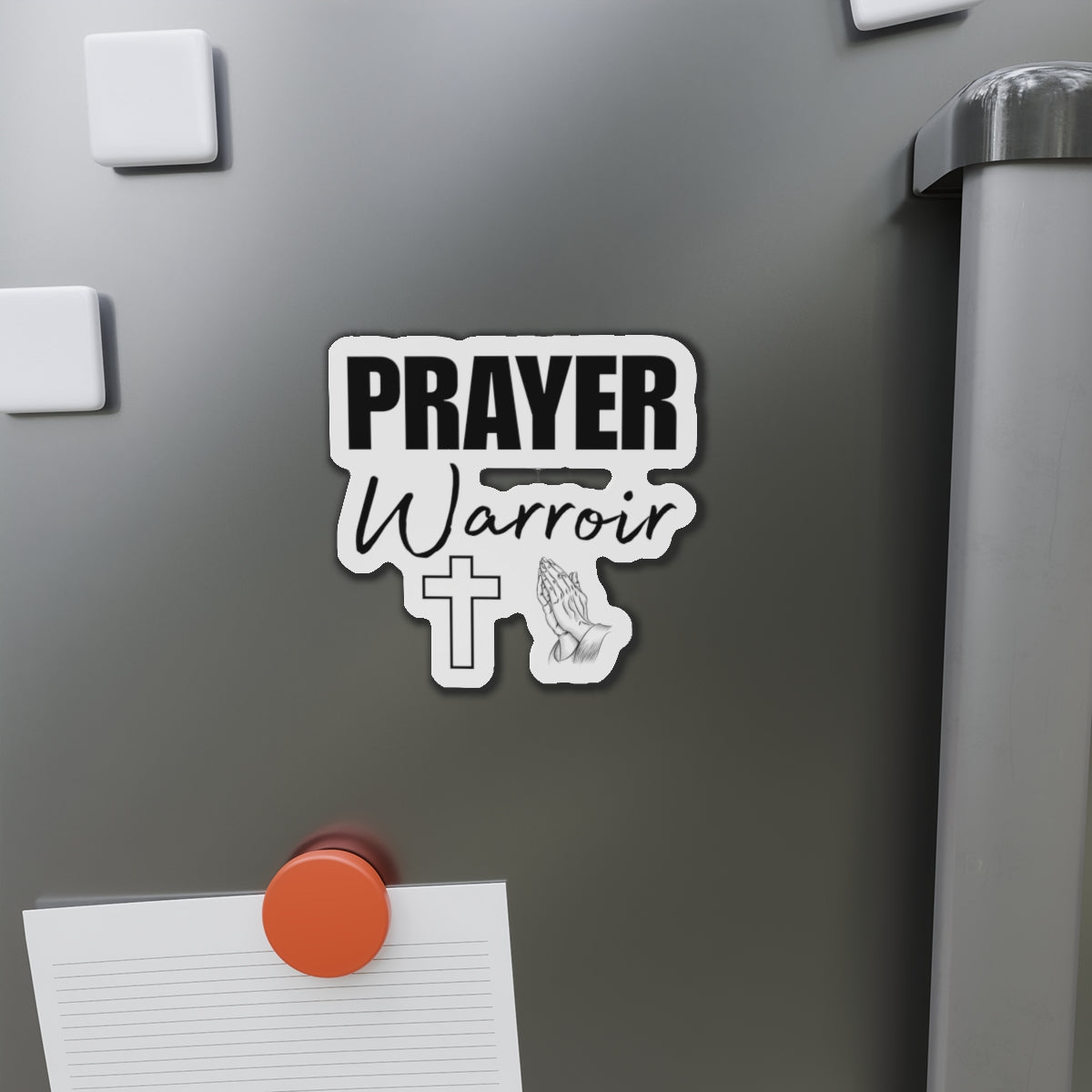 Prayer Warrior Fridge Magnet - Christian Gifts for Women Faith Gifts for Men