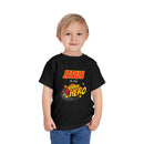 Toddler Tee - "Jesus Is My Superhero" Comic-Style Christian Shirt