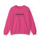 Embroidered Corinthians Faith, Hope Love Unisex Heavy Blend Crewneck Sweatshirt