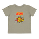 Toddler Tee - "Jesus Is My Superhero" Comic-Style Christian Shirt