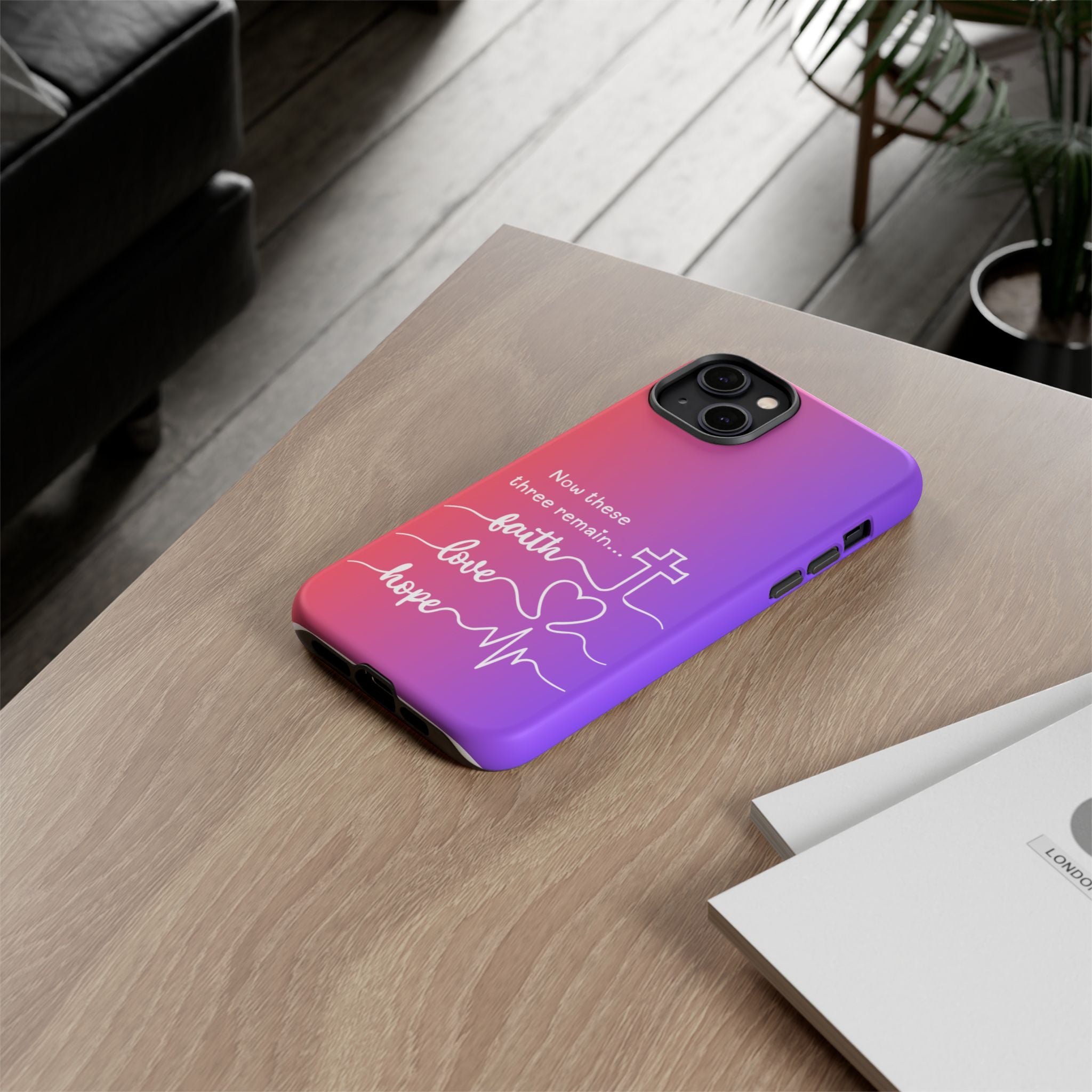 iPhone - Faith, Love & Hope Gradient Phone Case