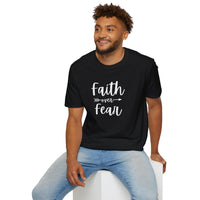 Faith Over Fear Unisex Softstyle T-Shirt | Christian Shirts for Women Men - Faith Based Gifts