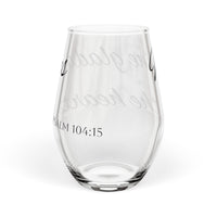 Wine Gladdens The Heart Stemless Wine Glass - 11.75oz