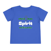 Christmas Spirit Activate Christian Christmas Shirt for Toddlers Short Sleeve Tee Christian Toddler Christmas Shirt