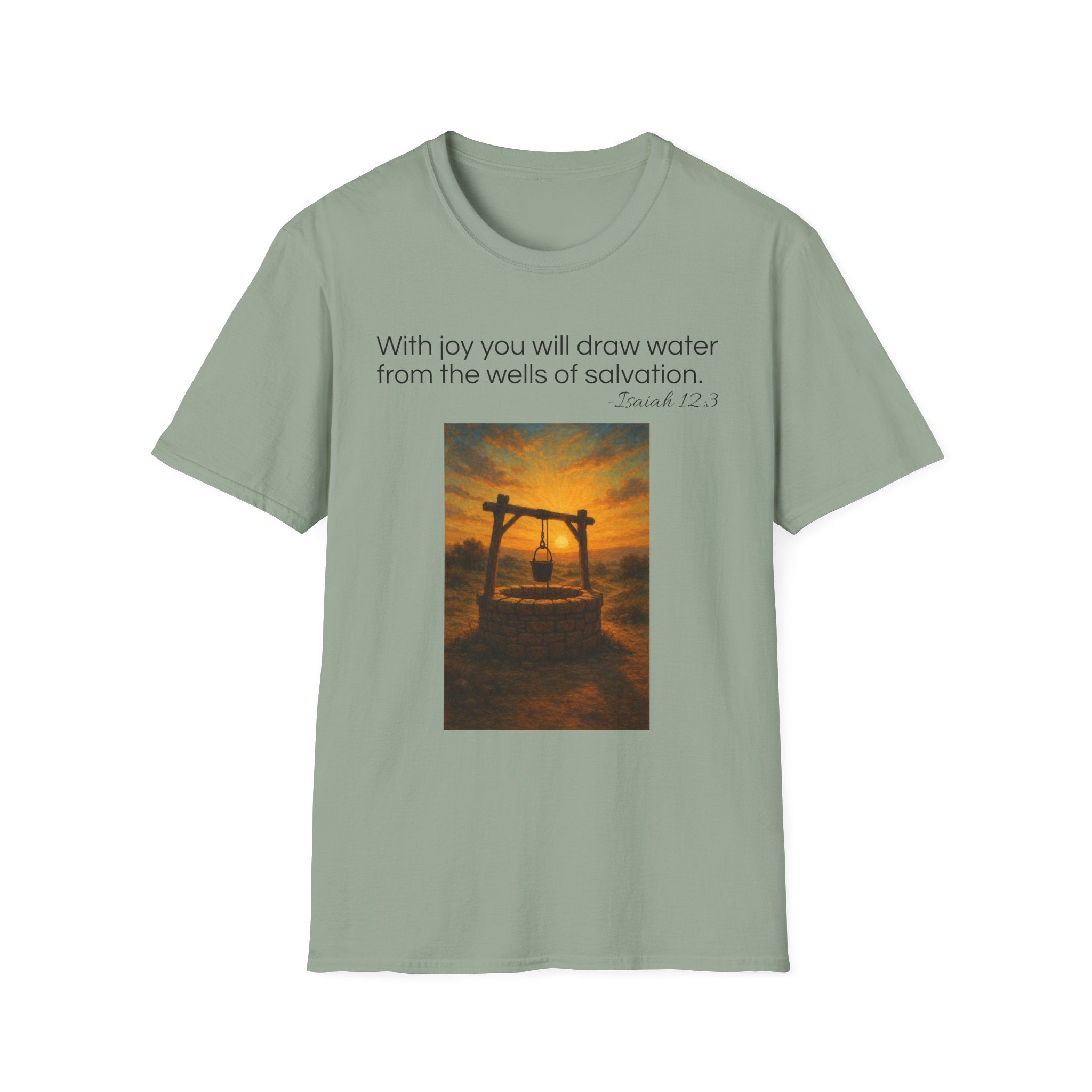Isaiah 12:3 T-Shirt | Perfect for Faith and Everyday Wear,
