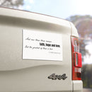 Faith Hope Love Inspirational Car Magnets - Faith-Based Gifts, Religious Decor