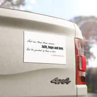 Faith Hope Love Inspirational Car Magnets - Faith-Based Gifts, Religious Decor