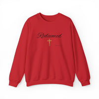 Embroidered Redeemed Psalm 77:15 Unisex Heavy Blend Crewneck Sweatshirt
