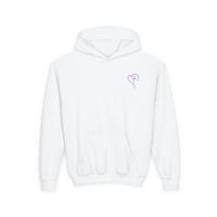 Back design - Youth Hoodie — 'I Timothy 6:7' Colorful Faith Graphic Hoodie (All You Need Is God)