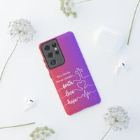 Samsung Faith, Love & Hope Gradient Phone Case — 'Now These Three Remain' Christian Protective Case
