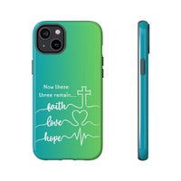 iPhone - 'Faith Love Hope' Christian Cross Protective Cover