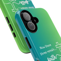 iPhone - 'Faith Love Hope' Christian Cross Protective Cover