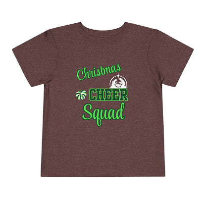 Christmas Cheer Squade Christian Christmas Shirt for Toddlers Short Sleeve Tee Christian Toddler Christmas Shirt