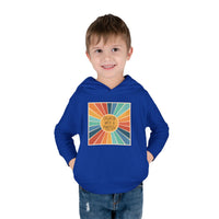 Toddler Hoodie — "Created With A Purpose" Retro Sunburst Pullover