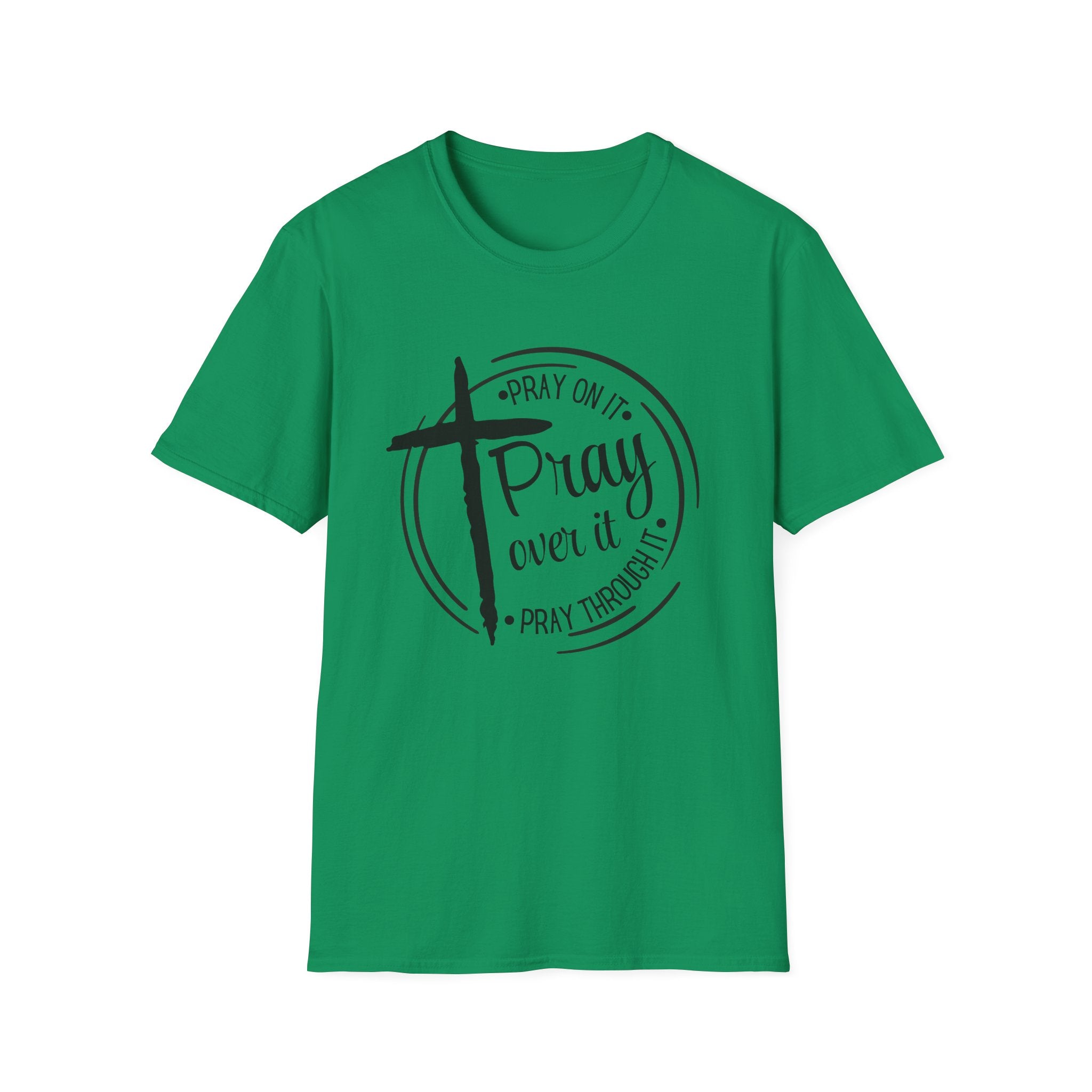 Pray Over It Christian T-Shirt — Cross Faith Prayer Tee