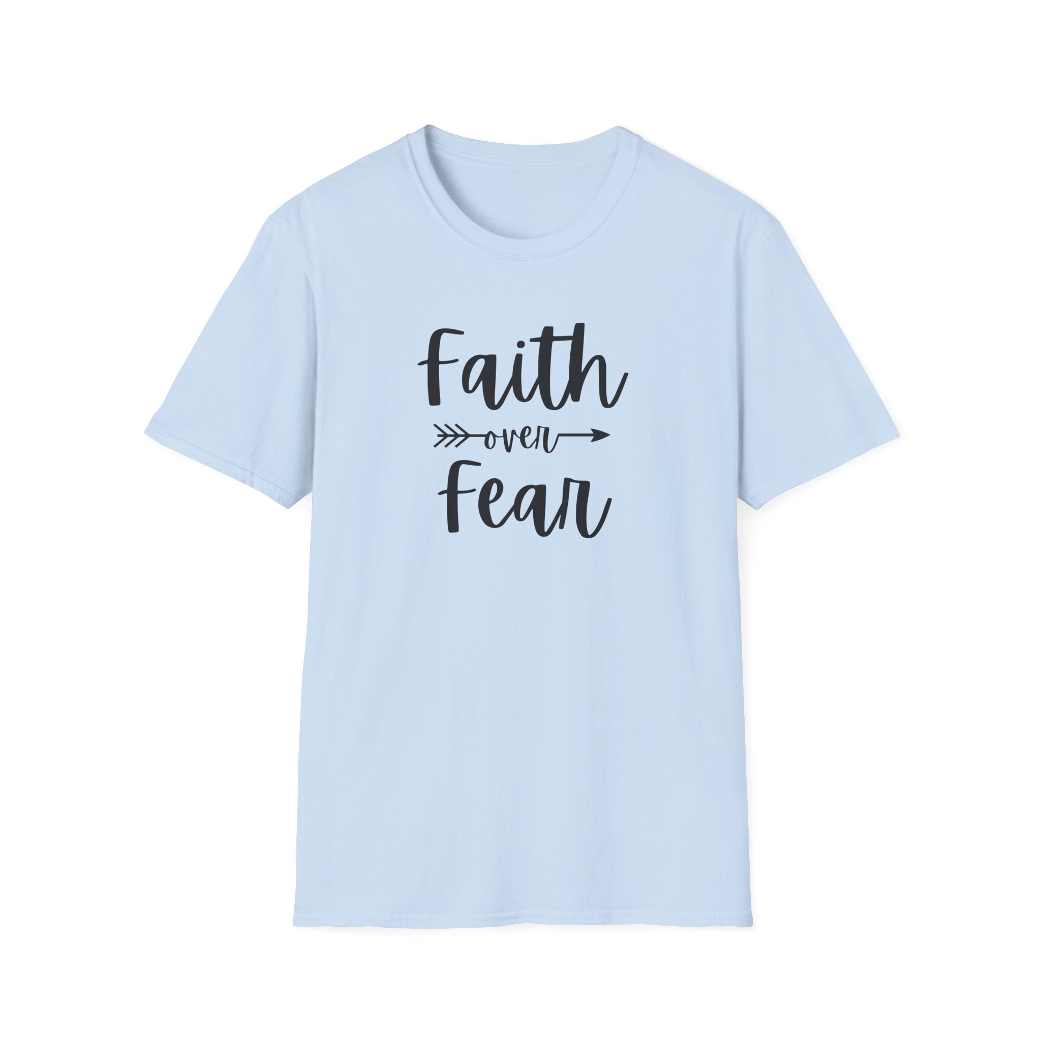 Faith Over Fear Unisex Softstyle T-Shirt | Christian Shirts for Women Men - Faith Based Gifts