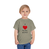 I Heart My Big Brother Short Sleeve Tee Christmas Shirt for Family