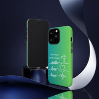 iPhone - 'Faith Love Hope' Christian Cross Protective Cover