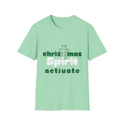 Christmas Spirit Activate Christmas shirt for women men holiday shirt