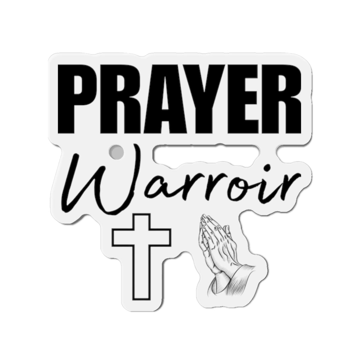 Prayer Warrior Fridge Magnet - Christian Gifts for Women Faith Gifts for Men