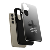 Christian Cross Phone Case — "The Way The Truth The Life" Protective Phone Cover