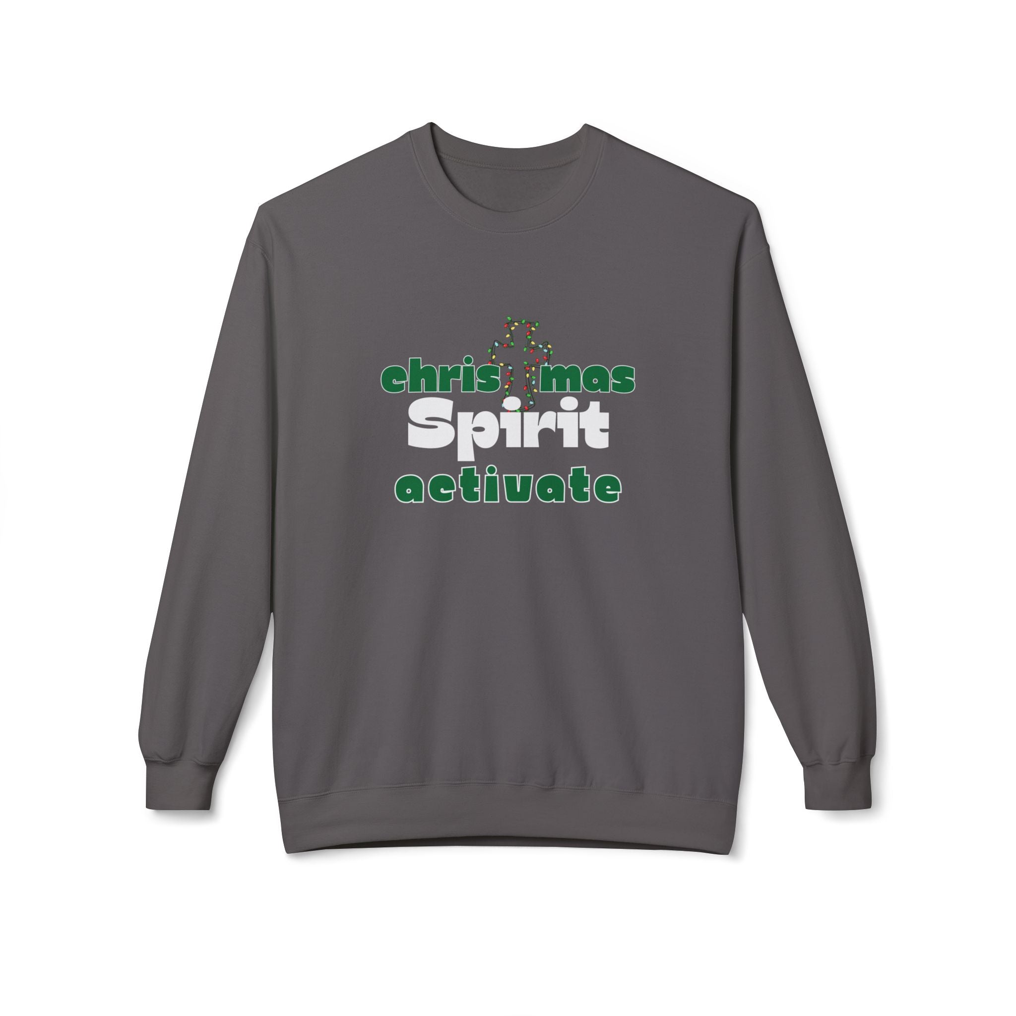 Christmas Spirit Activate Christmas Sweatshirt - Christian Sweatshirts for Women Men - Christmas Sweatshirts for Christians  - Faith Christmas Sweatshirts