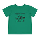 Happy Birthday Jesus Christian Christmas Shirt for Toddlers Short Sleeve Tee Christian Toddler Christmas Shirt