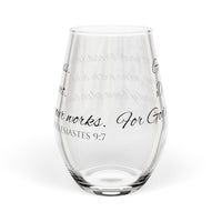 Eat Your Bread and Drink Your Wine Stemless Wine Glass - 11.75oz