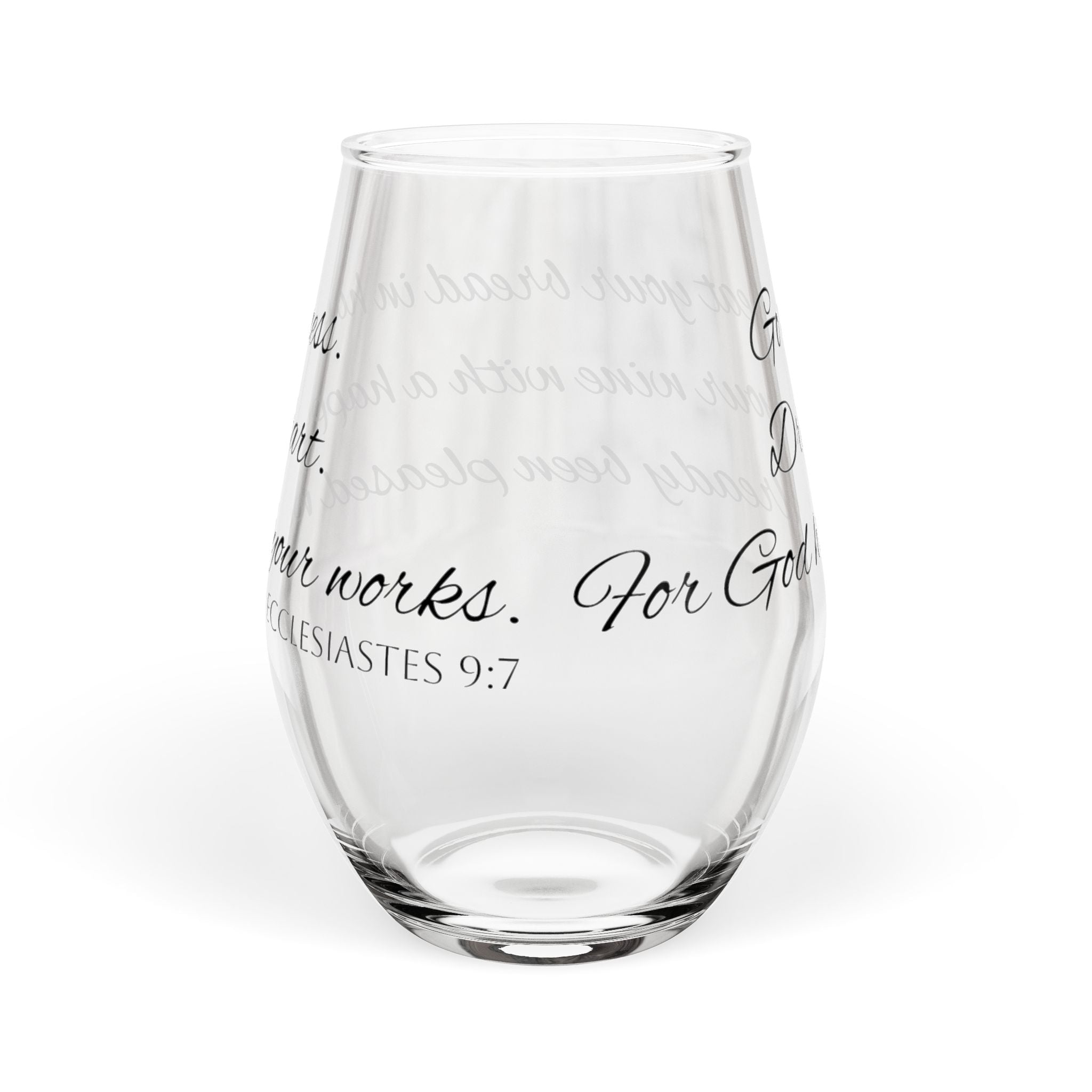Eat Your Bread and Drink Your Wine Stemless Wine Glass - 11.75oz