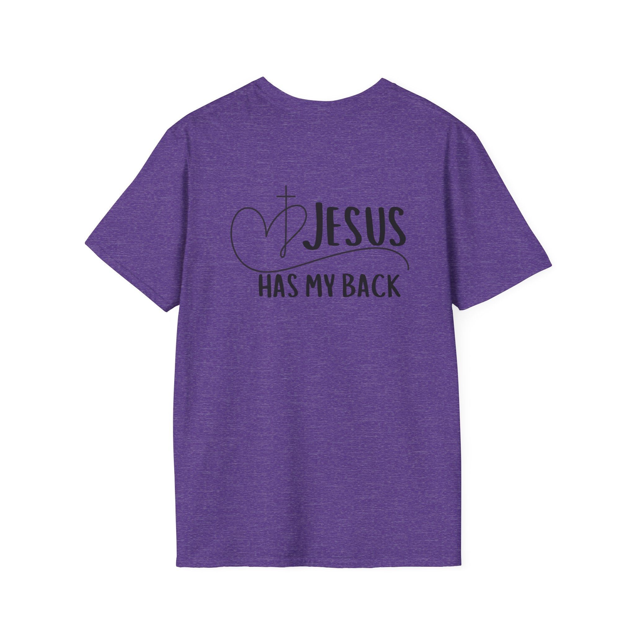 Back design - Christian T-Shirt — "Jesus Has My Back" Inspirational Faith Tee