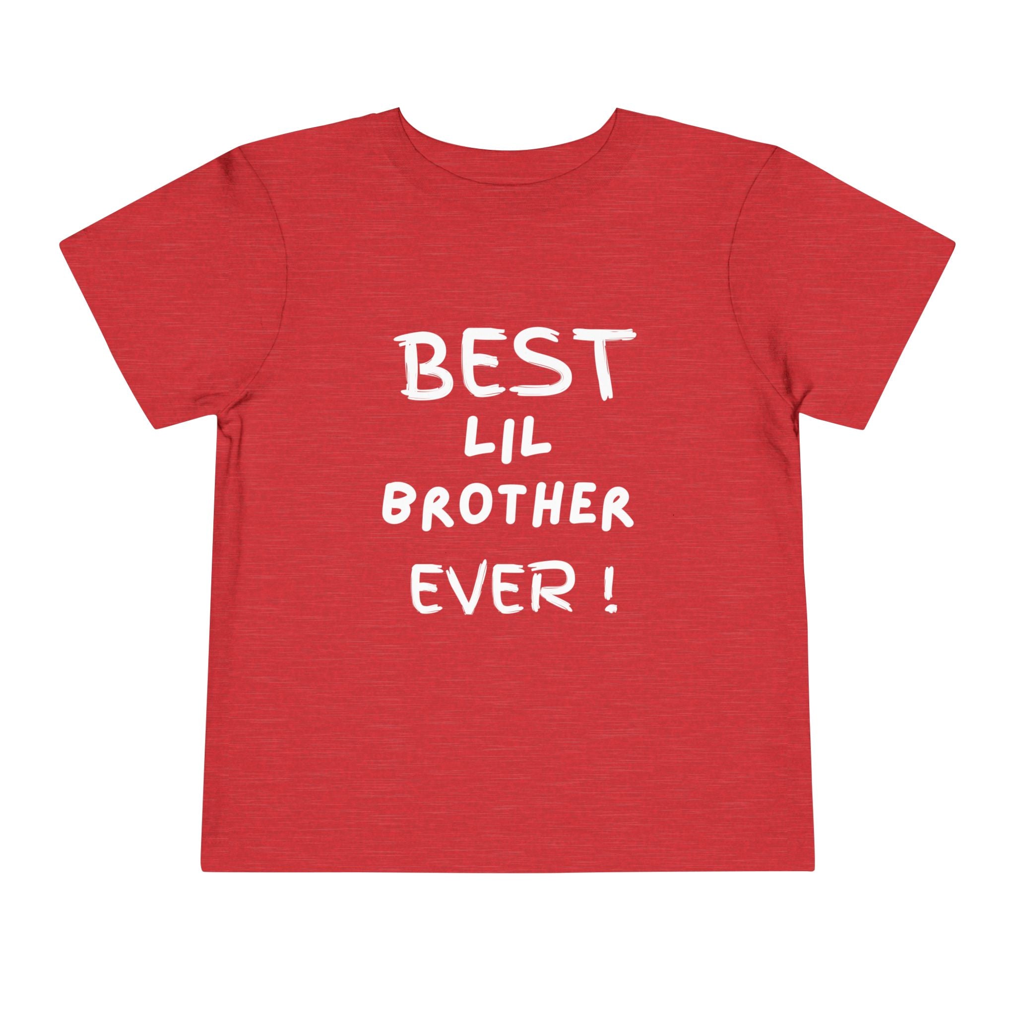 Best Lil Brother Ever Toddler Tee, Cute Kids Shirt, Sibling Gift, Birthday Gift for Toddlers, Family Matching Tee, Baby Shower Present