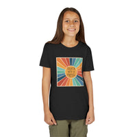 Youth Tee — 'Created With A Purpose' Retro Sunburst Kids T-Shirt