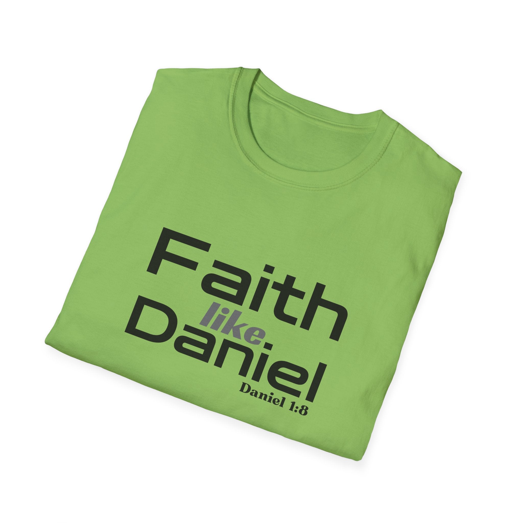 Faith Like Daniel T-Shirt – Christian Scripture Tee (Daniel 1:8)
