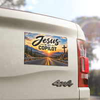 Jesus Is My Copilot Christian Car Magnet