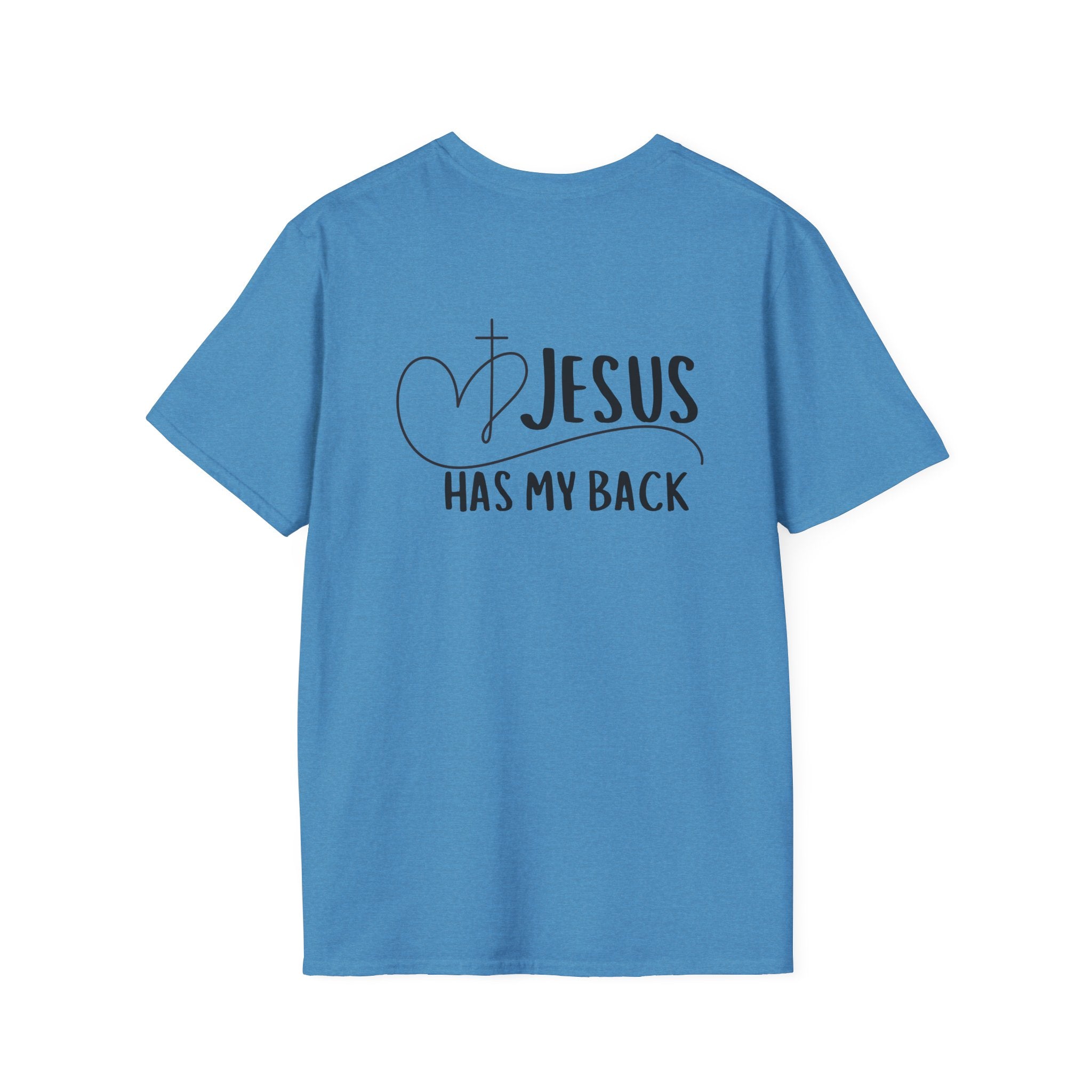 Back design - Christian T-Shirt — "Jesus Has My Back" Inspirational Faith Tee