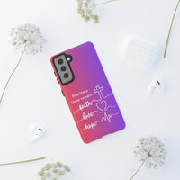 Samsung Faith, Love & Hope Gradient Phone Case — 'Now These Three Remain' Christian Protective Case