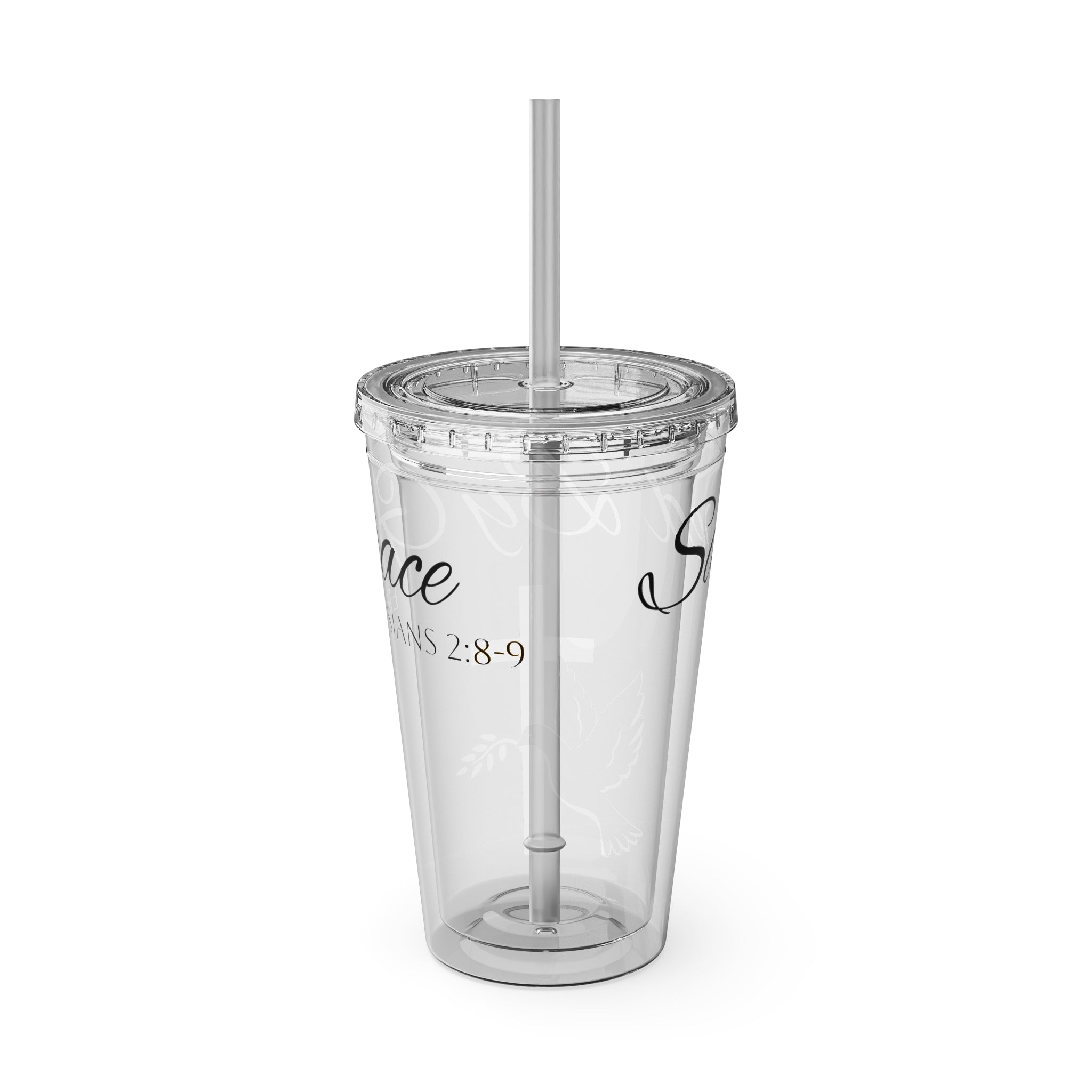 Saved By Grace Water Tumbler - Christian Gifts for Women Men - Faith Based Gifts