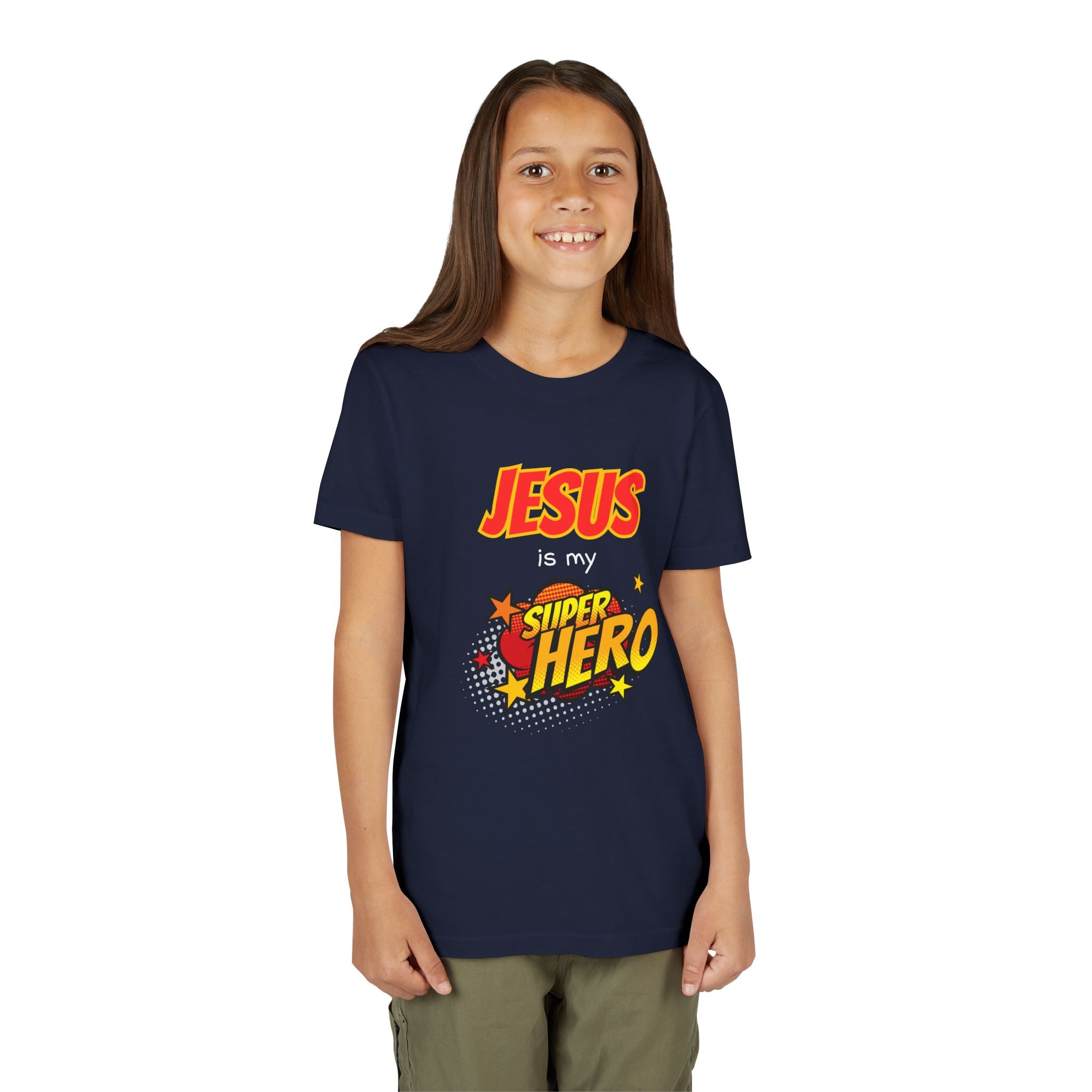 Kids 'Jesus Is My Superhero' T-Shirt — Christian Youth Tee