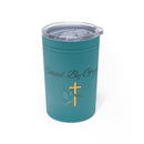 Saved By Grace Vacuum Insulated Tumbler | 11oz Travel Mug | Christian Gifts for Women Men | Faith Based Gifts