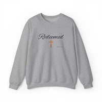 Embroidered Redeemed Psalm 77:15 Unisex Heavy Blend Crewneck Sweatshirt