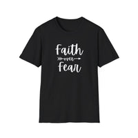 Faith Over Fear Unisex Softstyle T-Shirt | Christian Shirts for Women Men - Faith Based Gifts