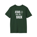 Back design - Jesus Has My Back T-Shirt — Christian Faith Cross Tee