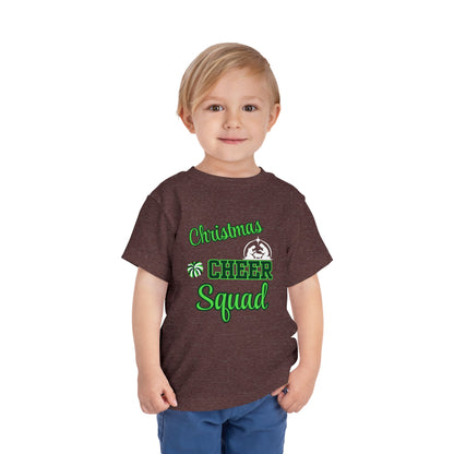 Christmas Cheer Squade Christian Christmas Shirt for Toddlers Short Sleeve Tee Christian Toddler Christmas Shirt