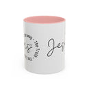 Jesus Coffee Mug – Script Faith Mug with “Jesus: The Way • The Truth • The Life” – Inspirational Religious Gift