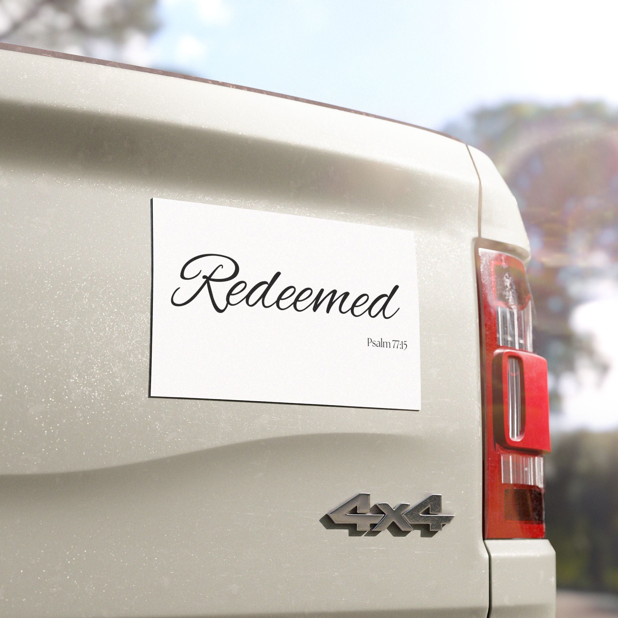 Redeemed Inspirational Car Magnets - Faith-Based Gifts, Religious Decor
